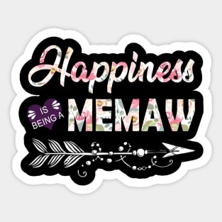 Happiness Is Being A Memaw Sticker